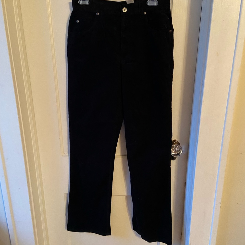 NWT Vintage Liz Claiborne Lizwear Black Corduroy Jeans Size 8